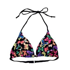 Butterfly Bikini Top Sasson Vintage 90s size small